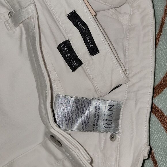 NYDJ Sheri Skinny Ankle Jeans Optic White NWT Plus Size 28 28W - Picture 4 of 10